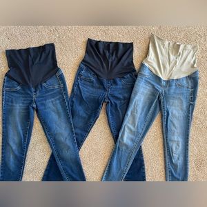 Set of three maternity jeans/jeggings from Kohl's